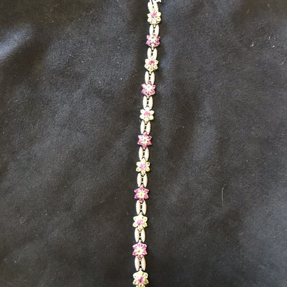 14kt white gold and tourmaline Bracelet - Picture 5 of 12